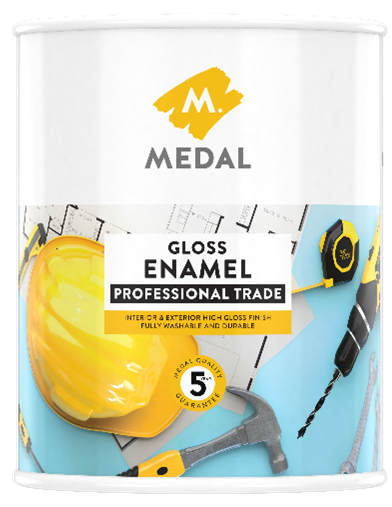 Medal Professional Trade Gloss Enamel Burgundy 1l