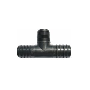 Nylon Insert Tee Male Reducing 25x20mm Red