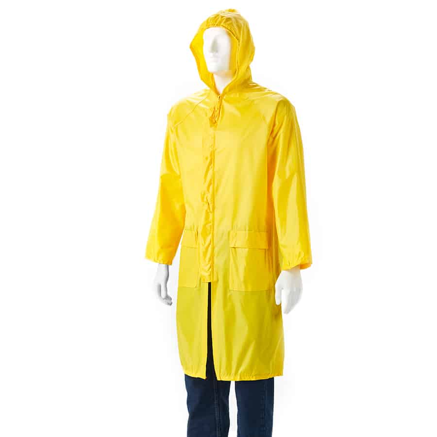 Raincoat Rubberised Yellow XL DROMEX