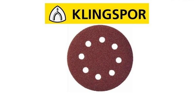 Klingspor Sanding Disc 125mm 60grit Velcro 8 Holes (5)